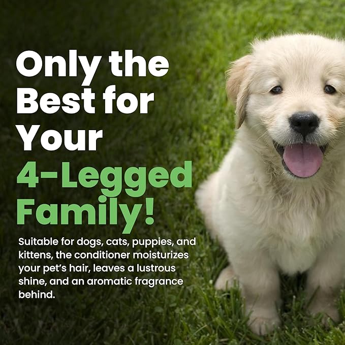 Best Shot Scentament Spa Oatmeal Protein Conditioner, Skin Care Product for Dogs and Cats, Hypoallergenic Puppy Supplies, Lemon Vanilla, 16 Ounces