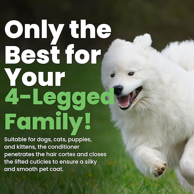 Best Shot UltraMAX Pro Conditioner, Detangling, and Hydrating Conditioner, Coat Release Technology, Sweet Pea Essence, 17 Oz.