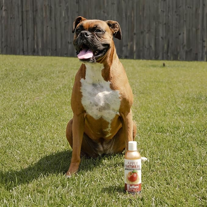 Jeffers Pet Baking Soda Pet Shampoo – Deodorizing Dog & Cat Wash with Aloe Vera, Deep Cleansing & Odor Control, Gentle for Sensitive Skin, Home Grooming Essential, Soap Free, Fresh Scent, 1 Gallon