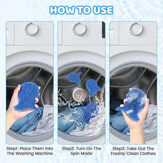 5 Pcs Pet Hair Remover for Laundry, Reusable Pet Hair Lint Catcher for Washing Machine, Washing Machine Hair Catcher Lint Remover for Clothes Dryer, Cat Pet Dog Hair Remover for Laundry