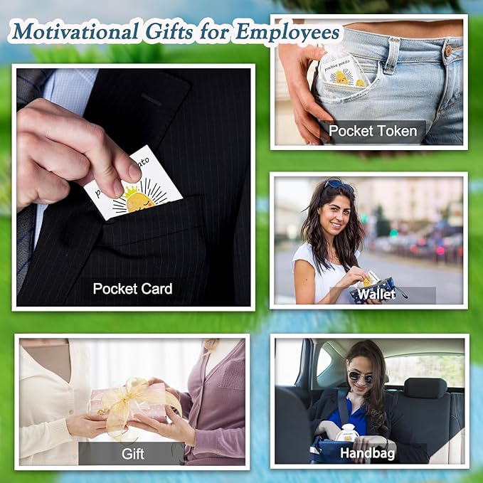 40 Set Positive Potato Bulk Employee Appreciation Gifts for Thank You Staff Back to School Student Teacher Coworker Nurse Pocket Gifts End of Year Student Gift Pun Inspirational Cards Office Gift