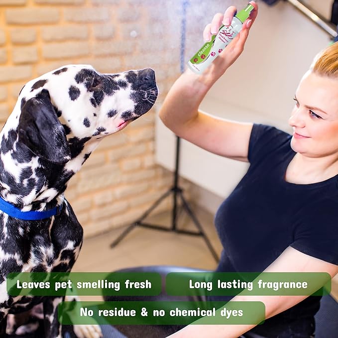 PET SILK Cologne - Pet Odor Eliminator - Dog Perfume & Deodorizer In Between Bath Wash - Clean and Fresh Smelling Fur - Conditioning & Deodorizing Qualities (Island Breeze, 11.6 oz)