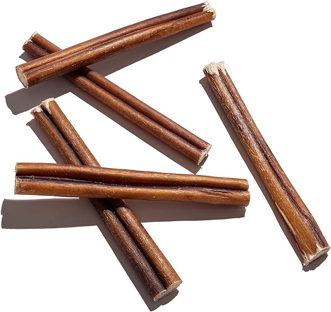 Jack&Pup 6 Inch Bully Sticks for Medium Dogs, Dog Bully Sticks for Small Dogs-6" Stick for Puppies Bully Stick Odor Free Long Lasting Dog Chews, (6 Inch Bully Stick 50 Pack)