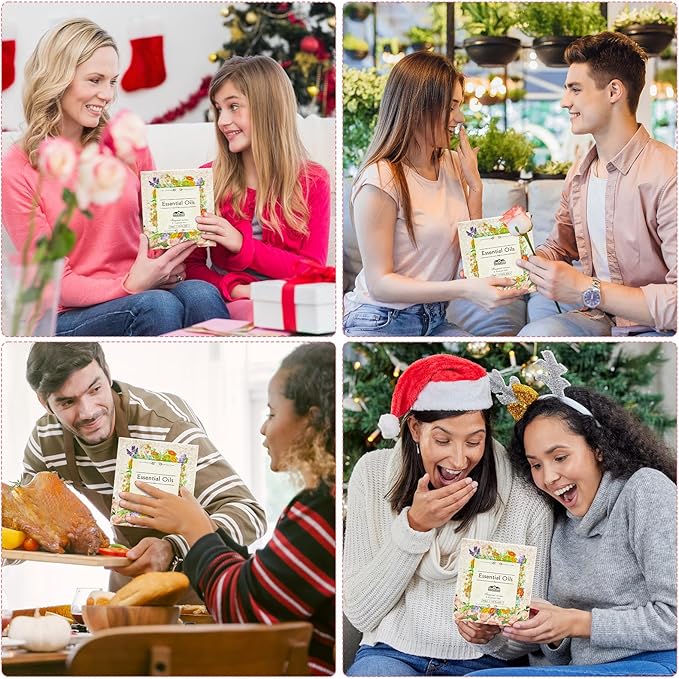 Aromatherapy Essential Oils Set, Pure Essential Oils for Diffusers for Home Care, Skin, Candle Making 8pcs -Peppermint, Lavender, Eucalyptus, Tea Tree, Rose, Rosemary, Clove, Orange 10 ML