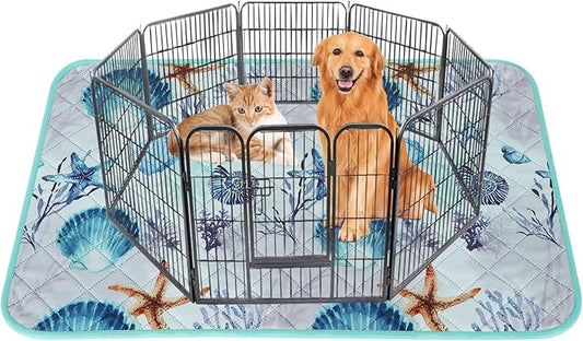 IEUUMLER Washable Pee Pads for Dogs, 1 Pack Reusable Waterproof Puppy Pads, Non-Slip Super Absorbent Dog Training Pad for Playpen Crate Bed EU012