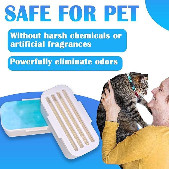 NewKe 6 Pack Deodorizer for PetSafe ScoopFree SmartSpin Self-Cleaning Cat Litter Box, Odor Control Compatible with HHOLOVE Self-Cleaning Cat Litter Box, Air Freshener, Pet Gift