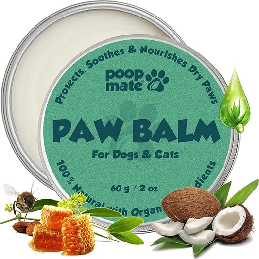 Dog Paw Balm & Nose Balm – Natural, Lick-Safe Paw Care for Dogs – Moisturizing Snout Cream with Coconut Oil, Shea Butter & Vitamin E – Protects Cracked Pads & Dry Noses – 2 oz