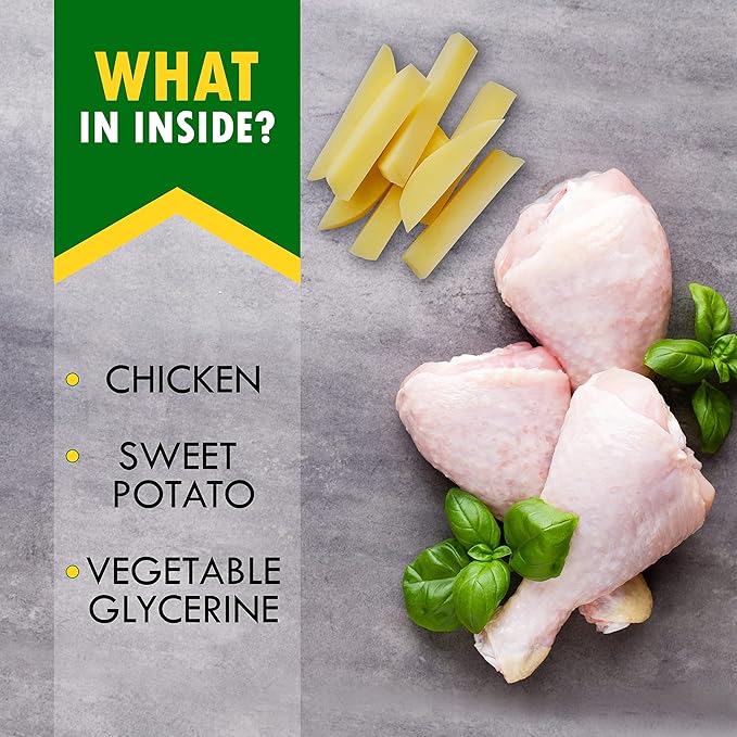 Beloved Pets Dog Treats Sweet Potato Wrapped with Chicken 10.6 oz & Pet Natural Chew - Grain Free Dried Snacks in Bulk - Best Twists for Training Small & Large Dogs - Made for USA