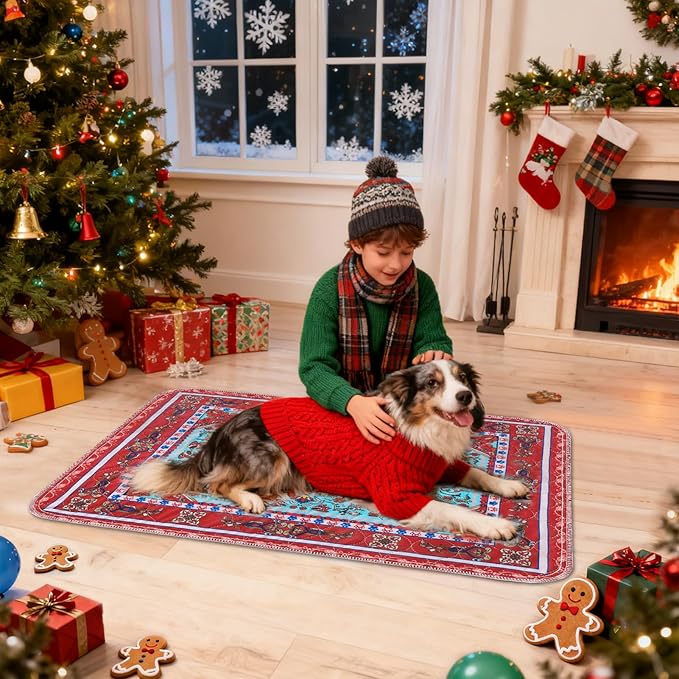 Homimp Washable Pee Pads for Dogs, 2 Pack Reusable Puppy Pads Waterproof, Absorbent and Leakproof Dog Pee Pads, Non Slip Puppy Training Pads, Pet Mat for Floor, Crate, Couch, Whelping,Brown, 36"x36"