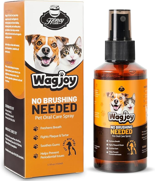 Dog Dental Care Spray, Vet-Recommended Breath Freshener for Pet, Reduces Plaque & Tartar, Prevents Gingivitis & Oral Infections, 5.1 Fl Oz - Teeth Cleaning Spray for Fresh Breath