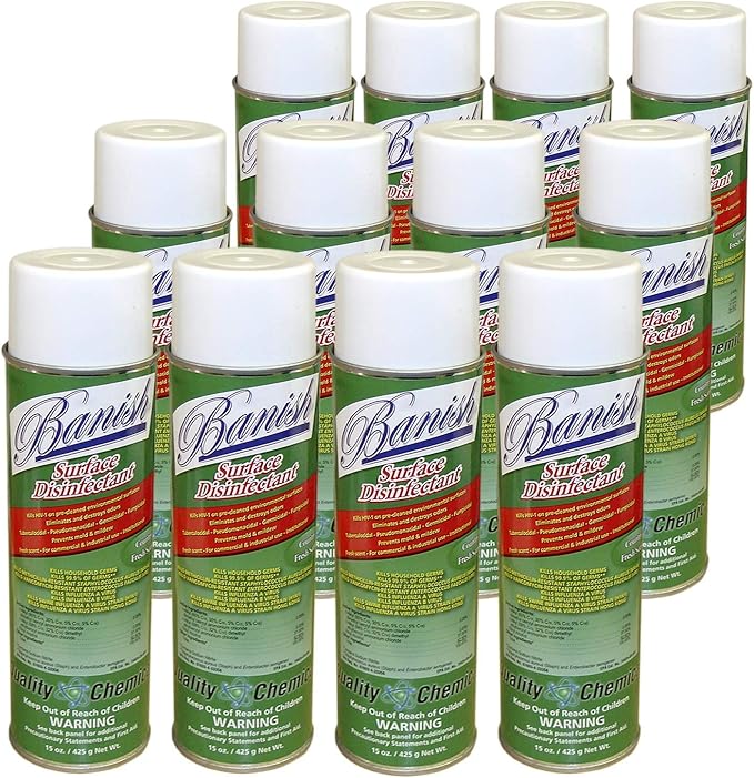 Banish Disinfectant Spray-Case of 12