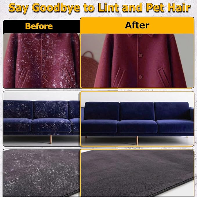 2 Pcs Pet Hair Removal Glove for Cats & Dogs,Newly Upgraded Reusable Electrostatic Pet Hair Removal Tool, Pet Hair Remover，Grooming & Cleaning Tool for Couch, Furniture, Clothing, Carpet, Car Seat