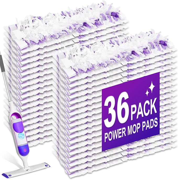 36PCS Disposable Mopping Pads Refills for Swiffer PowerMop,Replacement with Swiffer Power Mop Refills for Swiffer Power Mop Pads Multi-Surface for Floor Cleaning
