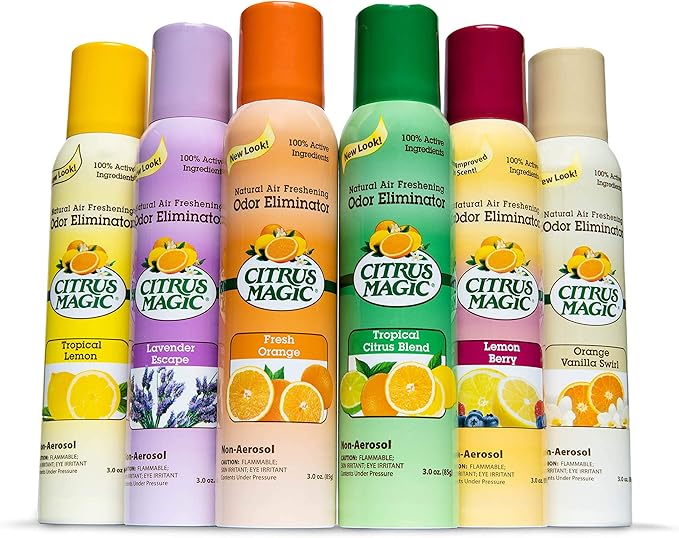 Citrus Magic Odor Eliminating Air Freshener Spray Orange-Vanilla Swirl, 3-Ounce, Pack of 3, 3.0 oz, 3 Count