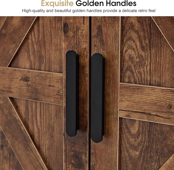 BarberPub Portable Shampoo Station, Shampoo Bowl with Cabinet & Drawer, Salon Geometric Finish Station with Sprayer Faucet, Barber Storage Equipment with Hair Wash Backwash Sink 3439 (Rustic Brown)