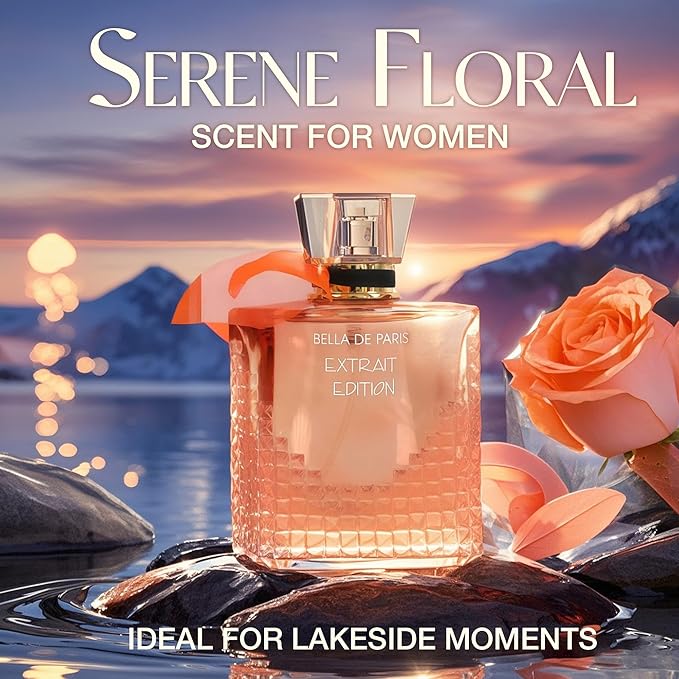 La Vida Bella 4PCS Perfume Set for Women - Floral Fragrance Gift Set with Vanilla,Sweet Fruity, Powdery, Woody&Musky | 3.4 Fl Oz Each Eau De Pafume