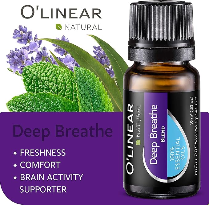 O'linear Essential Oils 6 Blends Set - Perfect for Humidifiers and Diffusers, Aromatherapy Diffuser Oils Scents, Essential Oil Kit for Home Use, Essential Oil Pack with Various Scents