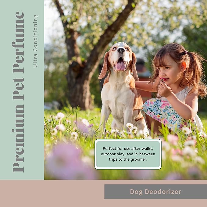 Begley's Pet Cologne and Deodorizer - Premium Essential Oil Dog Perfume Spray Long Lasting and Pet Odor Eliminator - Cat Perfume and Dog Cologne Spray - Baby Powder - 8 oz