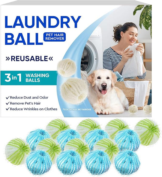 12Pcs Pet Hair Remover for Laundry,Reusable Laundry Lint Remover,Washing Machine Hair Catcher, Pet Dog Cat Hair Catcher Lint Remover