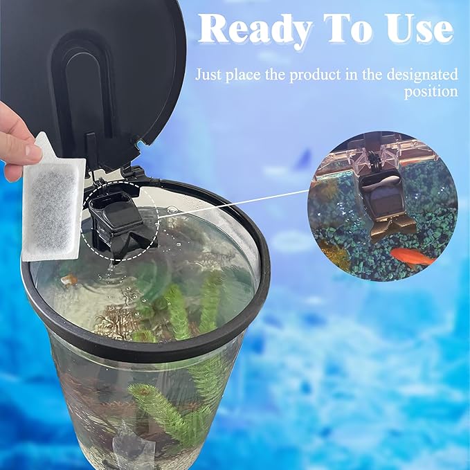 NewKe 10 Pack Small Replacement Cartridges for Tetra Whisper Small Fish Tanks Filter; S Size Filter Cartridge Refills for Aquarium Kits 3-10 Gallons Fish Tanks and for small tanks and filters