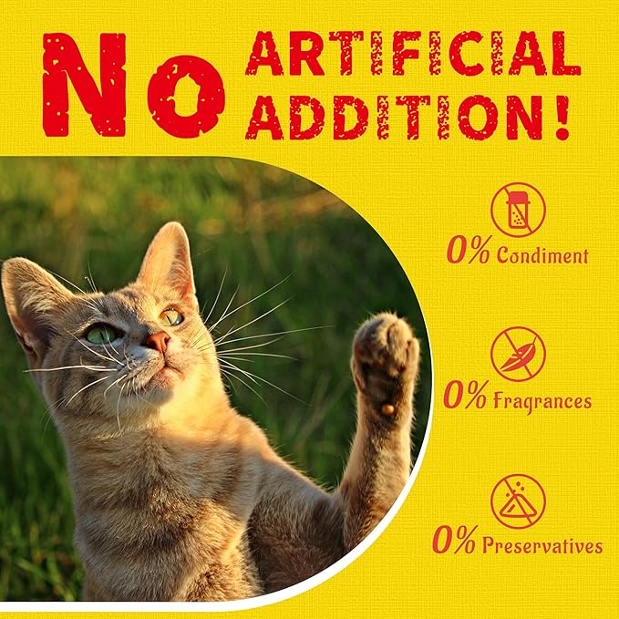 Just Try 16 OZ Chicken Cat Treats with Taurine for Indoor Cats, High Protein Low-Calorie Cat Snacks, Healthy Crunchy Treats, Grain-Free Health Biscuit and Training Treats