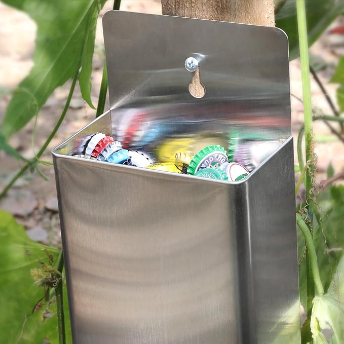 New Star 48469 Stainless Steel 18/8 Bottle Cap Catcher, 13-Inch