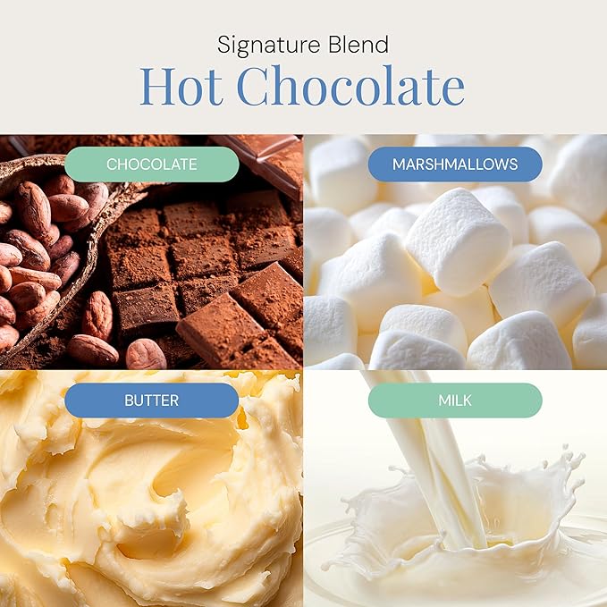 Hot Chocolate Aroma Oil, Holiday Essential Oil Blend for Diffusers & Scent Machines, Chocolate & Marshmallow, Cozy Winter Fragrance, Cold-Air Compatible, 100mL