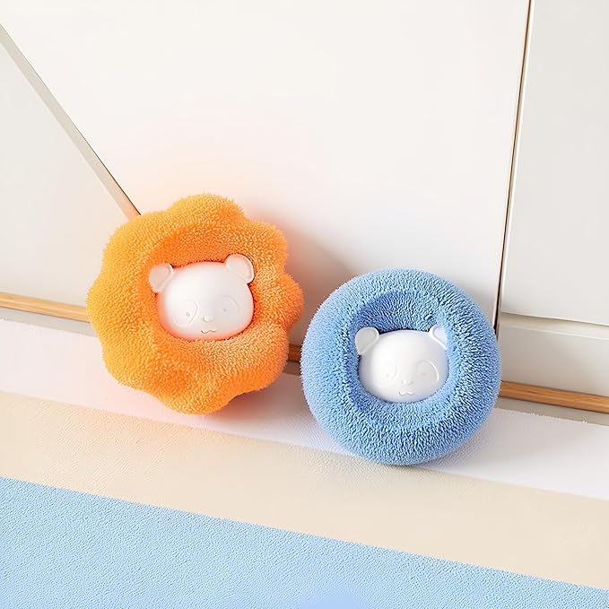 3Pcs Mix Colors Reusable Hair Remover for Washing Machine and Dryer - Laundry Ball Catcher for Clothing, Dog, Cat, Pet Lint Removal