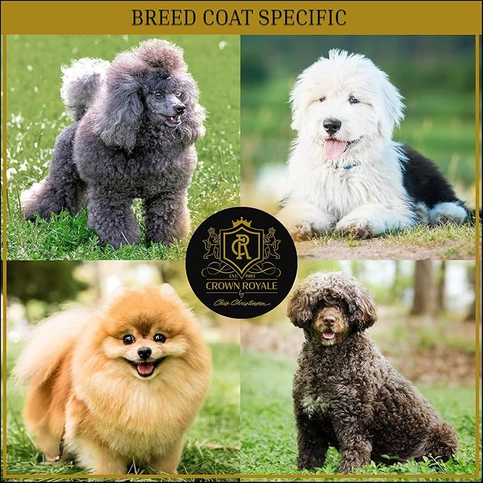 Crown Royale Magic Touch Formula 1 Pet Grooming Spray Ready-to-Use, No Heavy Build-Up, Finishing Spray, Prevents Coat Matting, Formulated with Conditioners, Made in USA, 16 oz