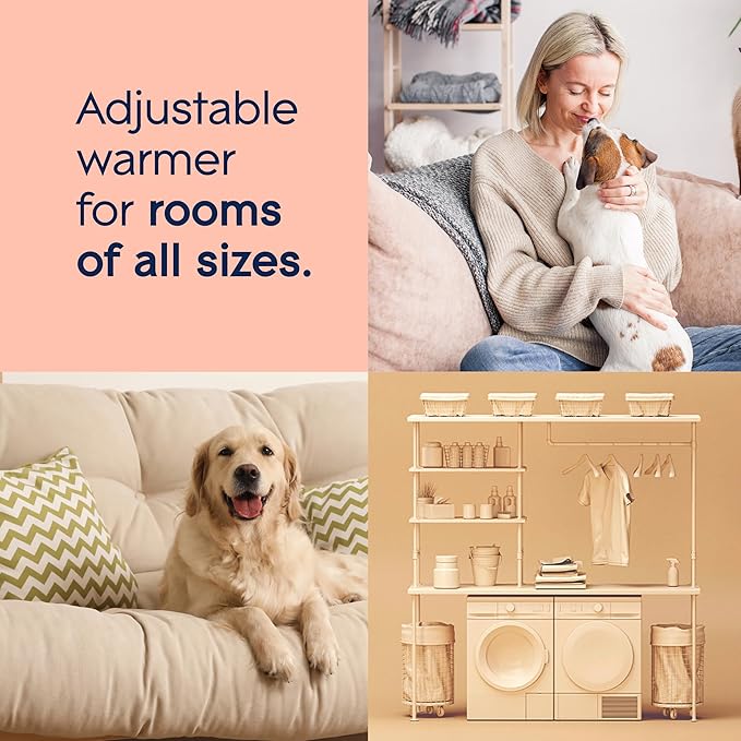 Glade PlugIns Refills Air Freshener Starter Kit, Pet Fresh Scent, Scented and Essential Oils for Home and Bathroom, 0.67 Fl Oz, 1 Warmer + 2 Refills