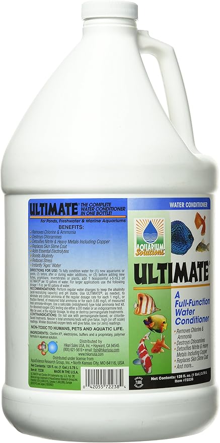 Hikari Usa AHK72238 Ultimate Water Conditioner for Aquarium, 1-Gallon