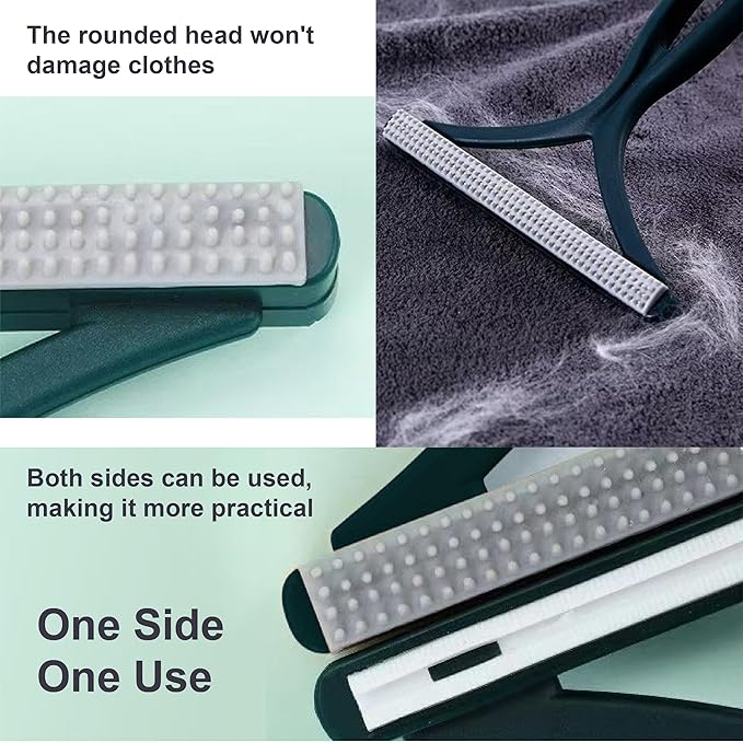 3-Pack Pet Hair Removal Gloves with A Hair/Lint Removal Tool – Remove Cat/Dog Fur from Clothing, Furniture, Car Seats, Bedding & Carpet