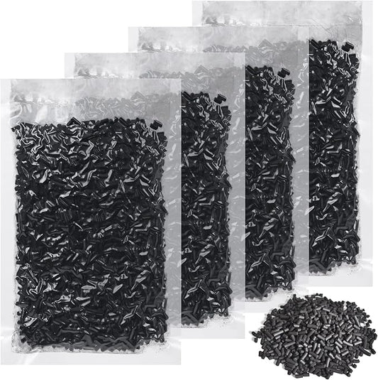4 Packs 210g Odor Absorbing Activated Carbon Filter Refills for Smart Waste Kitchen Composter, Activated Charcoal Pellets