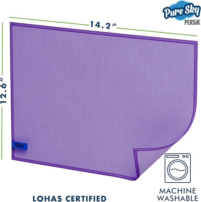 persik Microfiber Magic Streak Free Cleaning Cloth - JUST ADD Water No Detergents Needed – Streak Free Magic Ultra Microfiber Towel - for Windows,Car Glass, Mirror and Screen - Leaves no Wiping Mark