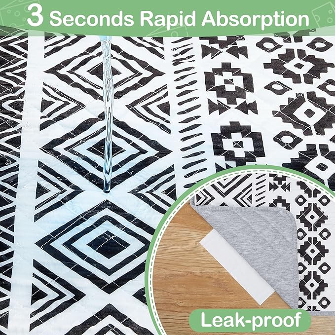 2 Pack Guinea Pig Bedding, Washable Guinea Pig Cage Liner Reusable Guinea Pigs Mat Waterproof Guinea Piggy Bedding for Cage, Super Absorbant Pee Pads for Small Animals Hamster Rabbit Squirrel