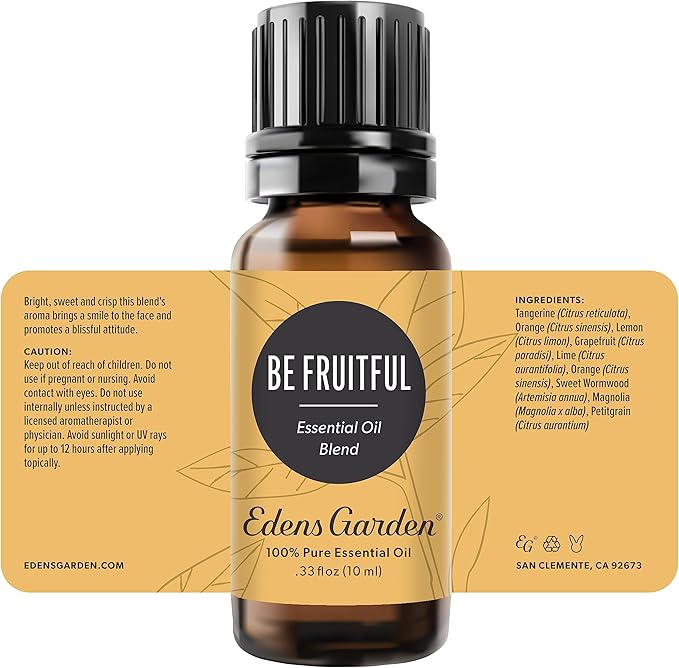 Edens Garden Be Fruitful Essential Oil Blend- 100% Pure Premium Grade, Undiluted, Natural, Therapeutic, Aromatherapy, The Best for Diffusing, Candle, Laundry, Hair 10 ml (.33 fl oz)