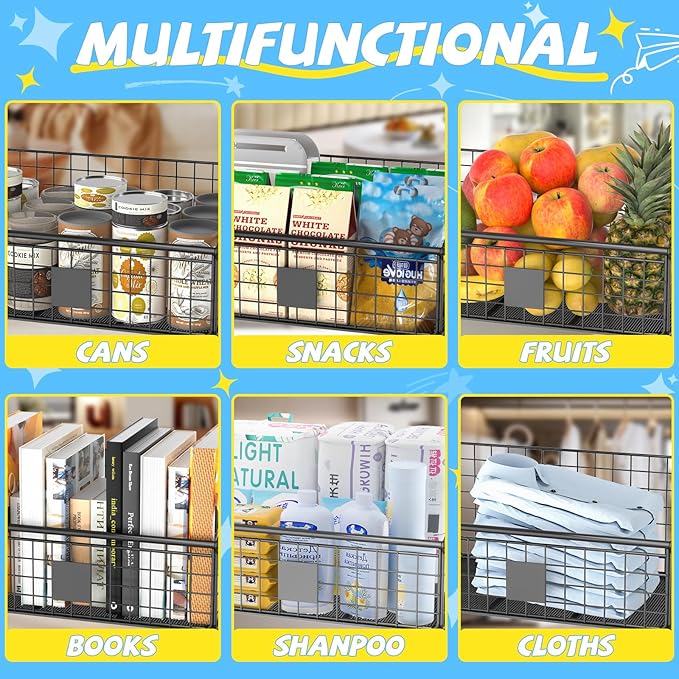 Indestructible Dog Toy basket, Medium Toy Box for Dogs,Pet Toy Bin Dog Metal Basket for Toys, Toy Storage Organizer, Toy Box for Living Room Area (Black)