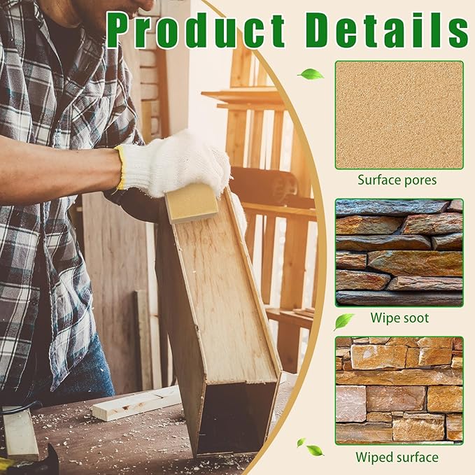 6 Pack Reusable Eraser Sponge Dry Cleaning Sponge for Soot Pet Hair Dust Dirt Painted Walls Books Car Interior Home Cleaning (6.3'' x 3.9'' x 2.8'')