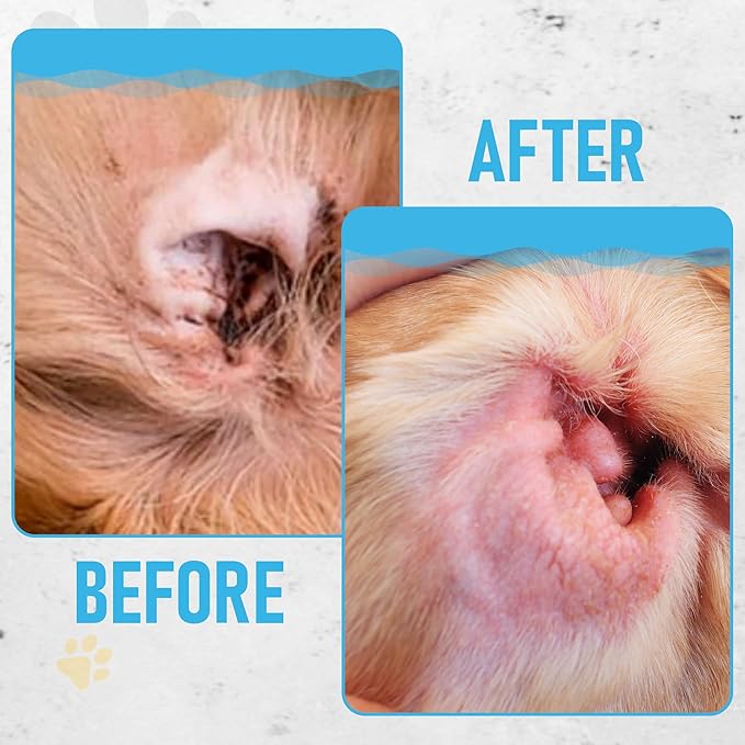 Dog Ear Wipes for Dog Yeast Wax Itch and Odor | Unscented Dog Ear Cleaner for Dogs | Natural Cleaning Puppy Ear Wipes | Soothing Ear Wipes for Pets Cat | Natural Ingredients | 120 XL Pcs