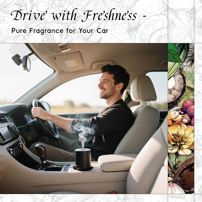 HIQILI Diffuser Oil for Humidifier & Reed Diffusers, Suitable for Home and Other Scenarios, Long Lasting Scent - Honeyed Sandalwood, 3.38 Fl Oz