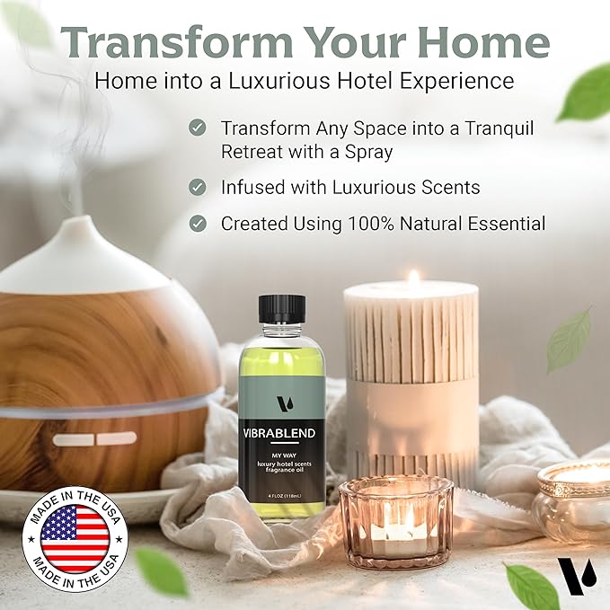 Hotel Fragrance Collection Diffuser Oil, Aromatherapy, Hotel Scent Oil Diffuser for Home, Scents for Home, Inspired by My Way