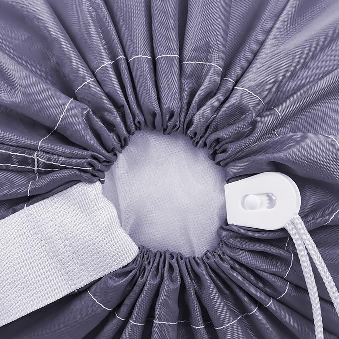 HOMEST 2 Pack XL Nylon Laundry Bag with Strap Machine Washable Large Dirty Clothes Organizer Easy Fit a Laundry Hamper or Basket Can Carry Up to 4 Loads of Laundry Grey