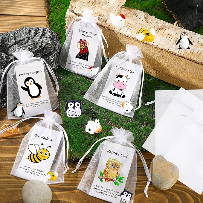 20Set Employee Appreciation Gifts Bulk for Coworkers Thank You Staff Gifts Mini Animal Pun Card,Ideal for Employee Appreciation,Graduation,Students Teacher,Birthday,Christmas,Wedding