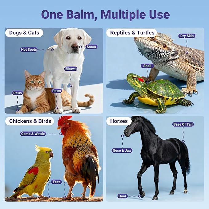 Lick-Safe Dog Paw Balm & Nose Balm, 2.1 oz | Natural Dog Balm with Coconut Oil for Dry Nose, Cracked Paws | Cat Paw Wax and Moisturizer, Nose Butter, Snout Soother | Winter Protection