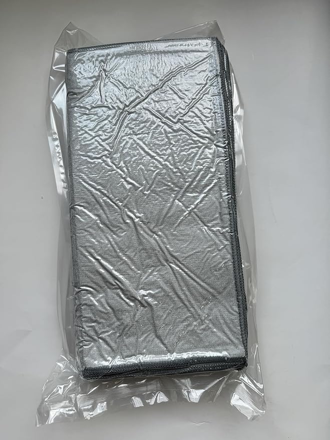 Microfiber Cleaning Cloth Grey-24Pcs (13x13 inch) 2100 Series Ultra Soft Highly Absorbent Rags for Cleaning, Reusable and Lint Free Cleaning Towels for Housekeeping-Machine Wash (Gray)