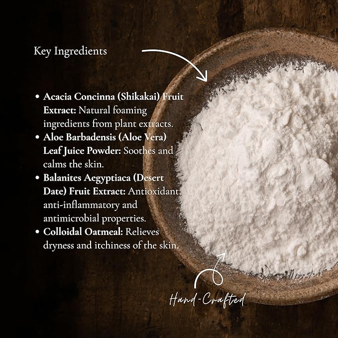 Unscented Dog Dry Shampoo, Powder Shampoo for Dogs, Regular Skin & Coat, 3.5 oz with Bamboo Spoon (Itch & Odour Control)