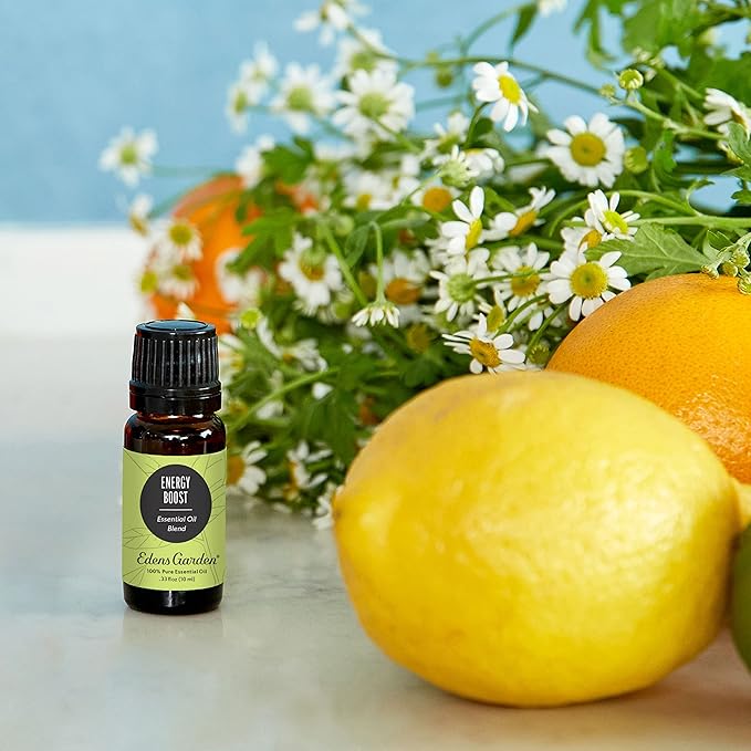 Edens Garden Energy Boost Essential Oil Blend- 100% Pure Premium Grade, Undiluted, Natural, Therapeutic, Aromatherapy, The Best for Kid Safe, Humidifiers, Skin 30 ml (1 fl oz)