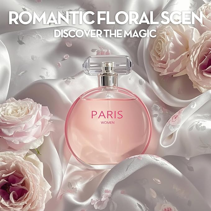 4PCS Perfume Set for Women Fragrance Gift Set with Vanilla,Sweet Fruity Eau De Parfume| 3.4 Fl Oz Each(La Vida Bella,La Vida Bella Ext,Valentine Pink,Paris Women)