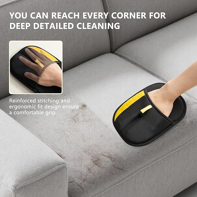 Hasina Pet Hair Removal Glove for Dogs & Cats, Upgrade Reusable Electrostatic Pet Grooming Glove, Pet Remover Mitt for Couch, Car Seats, Carpet, Clothing