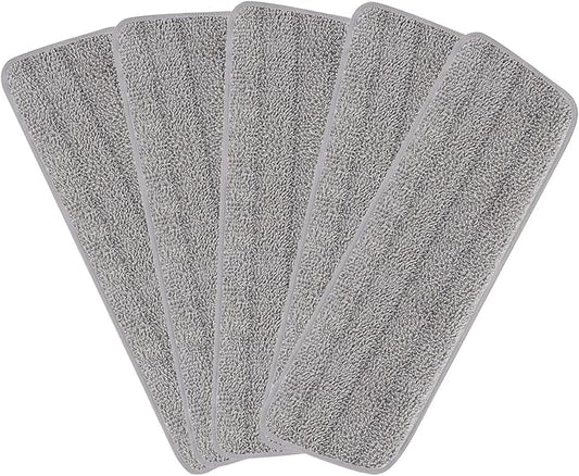 16.5 inch Reusable Mop Pads Microfiber Spray Mop Replacement Heads for Wet/Dry Mops Compatible with Bona Floor Care System (5 Pack)
